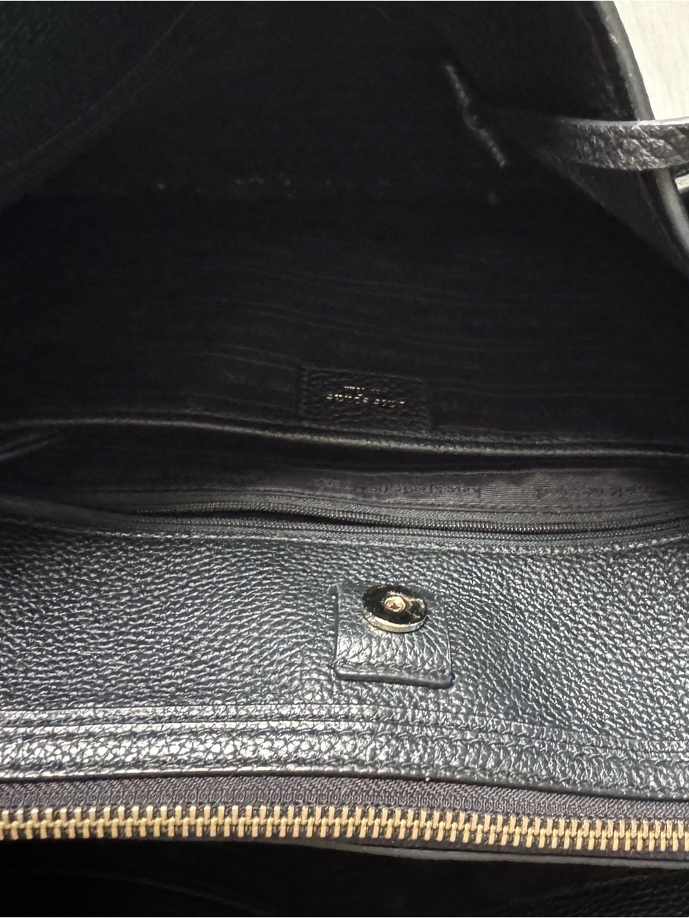 kate spade Black Pebbled Leather Shoulder Work Tote - Picture 5 of 7